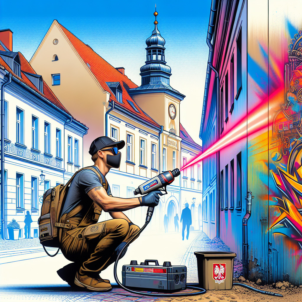 Laserowe usuwanie graffiti Starogard Gdański