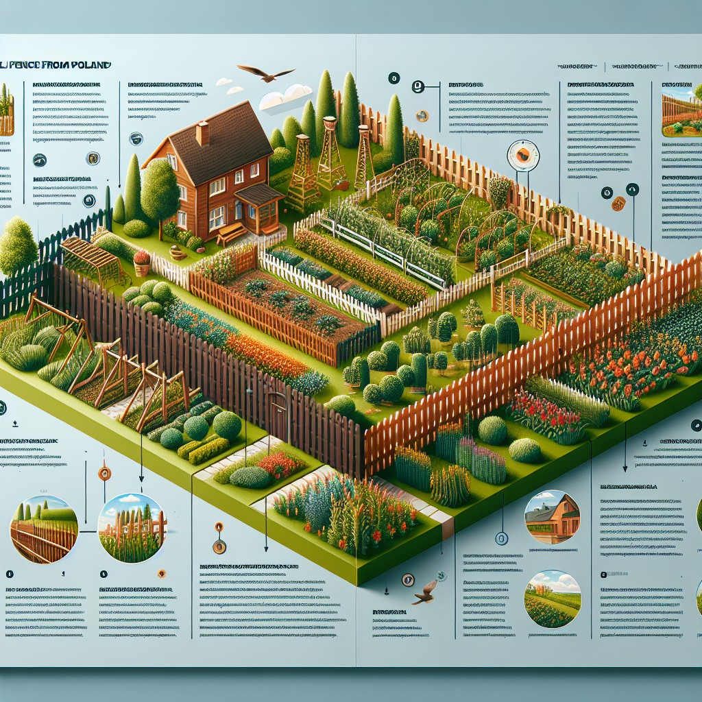 Gartenzäune aus Polen: Beispiele für individuelle Gestaltung.